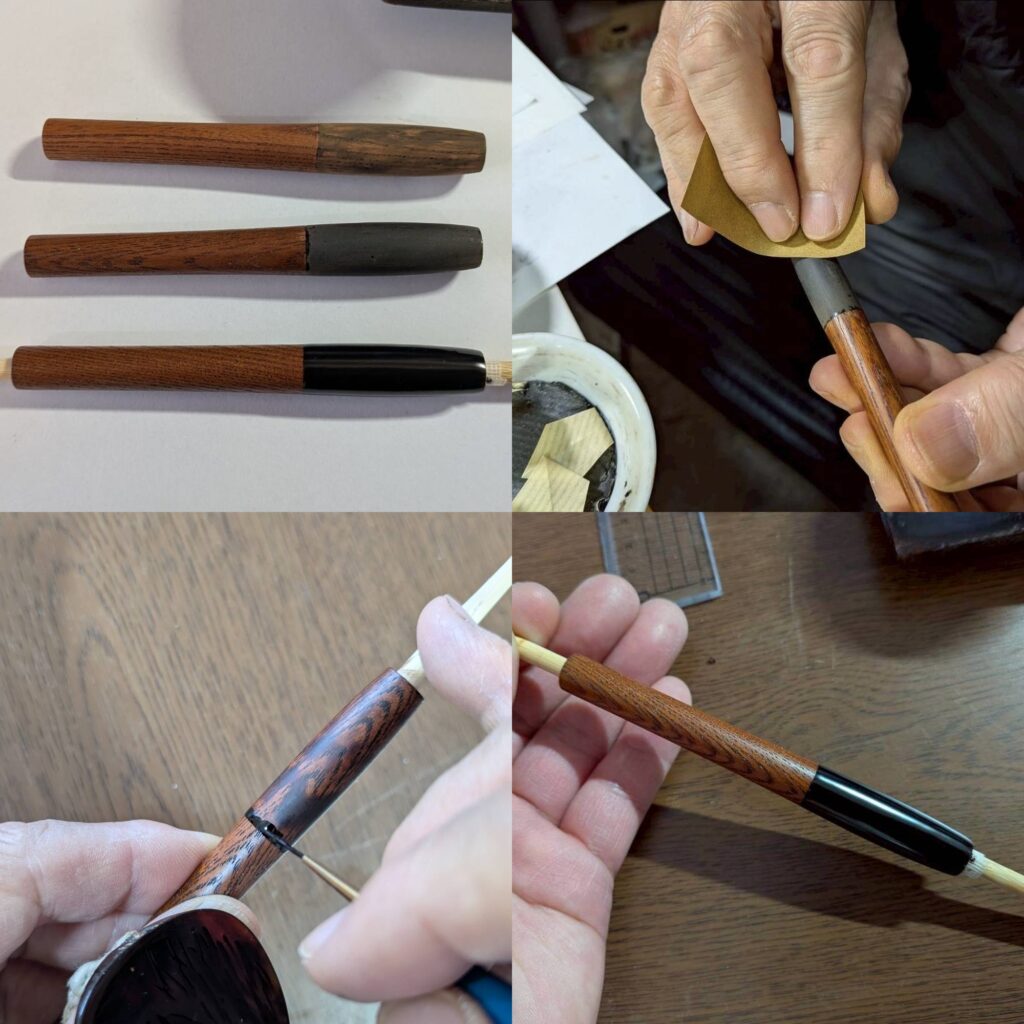 【新品未使用】匠衆・朱椿粋　炭（ペンシル）　浮造り国産吹屋弁柄・朱珠 藪椿(やぶつばき)-307022722】ボールペン | 匠衆・朱椿粋